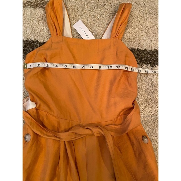 Topshop Wide Leg Tie Waist Jumpsuit - Picture 7 of 11